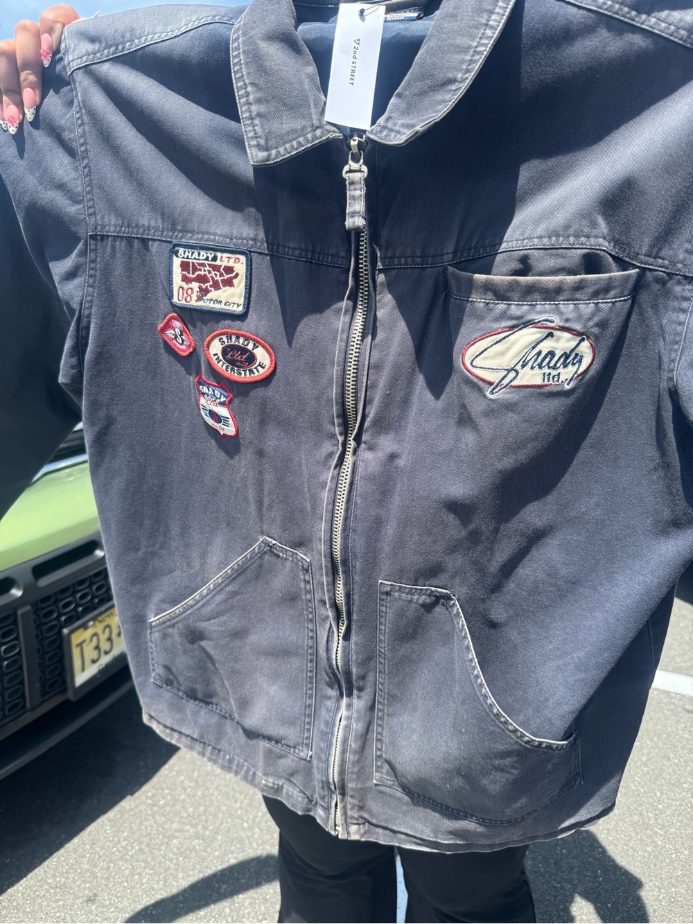 Shady ltd. Zip up jacket (L) Vintage